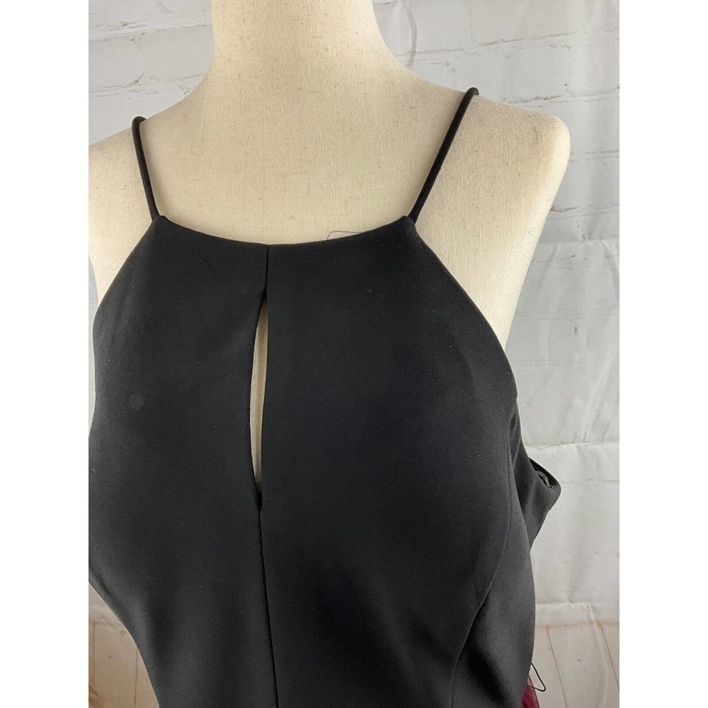 Blonde Nites by Stacy Sklar Semi Formal A-Line Dress Sz 17 Burgundy Embellished - Picture 3 of 5